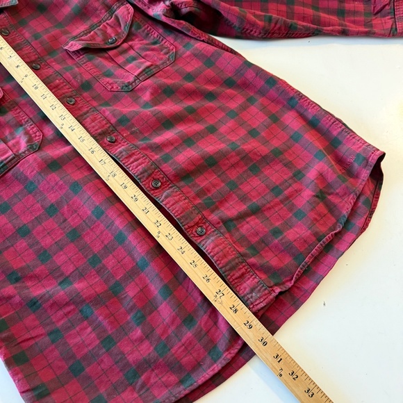 CC Filson Buffalo Plaid Double Pocket Long Sleeve Flannel Button Up Shirt MEDIUM - Picture 8 of 8